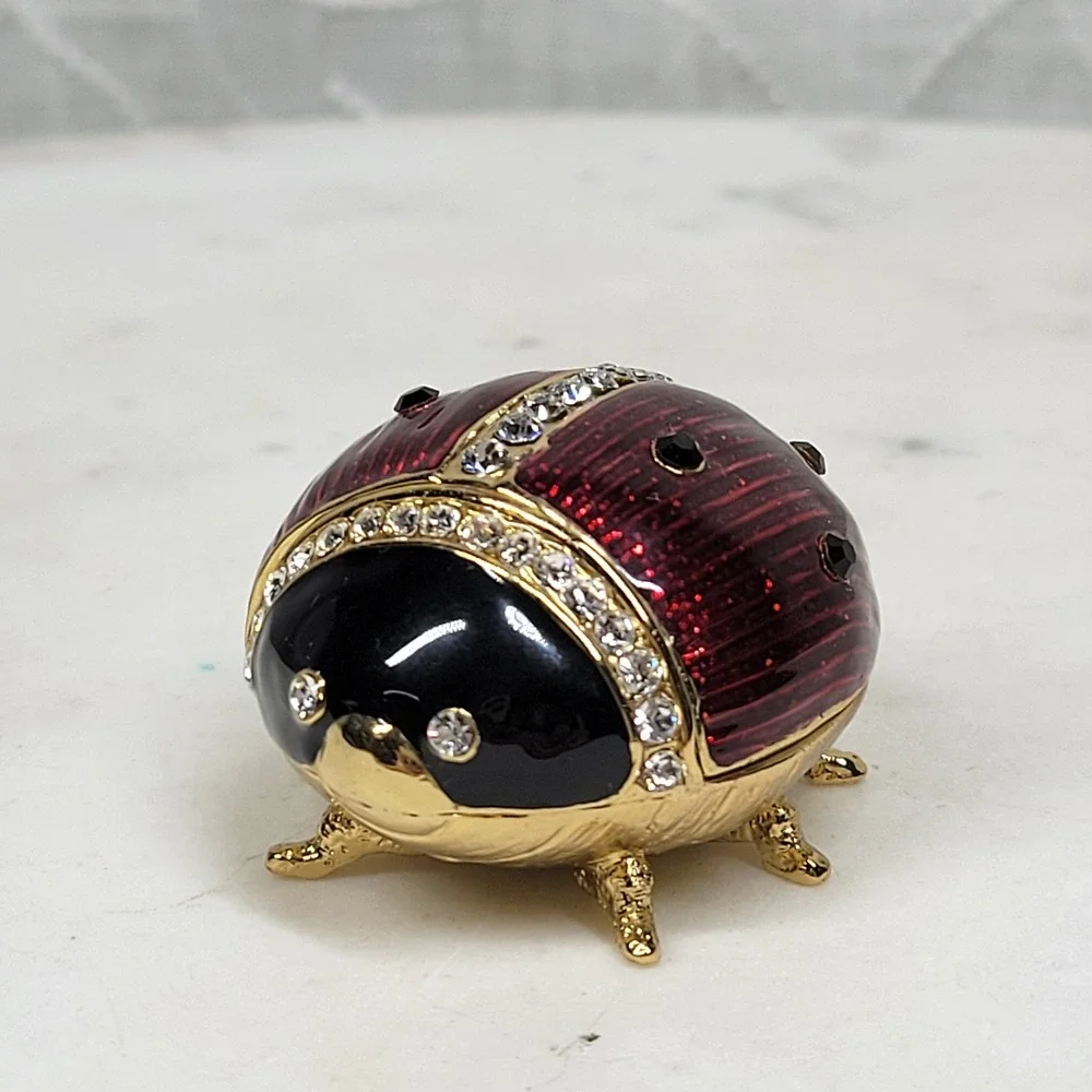 Kingspoint Designs Ladybug Enamel Trinket Box 2